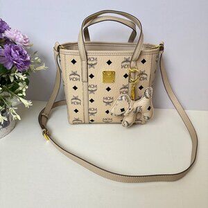 MCM beige mini tote bag crossbody bag